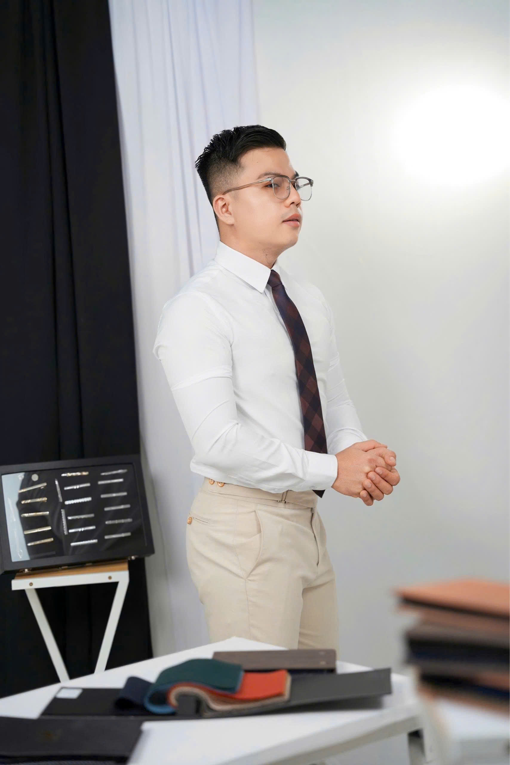 Quần Sidetab - Màu Kem - MED — 1