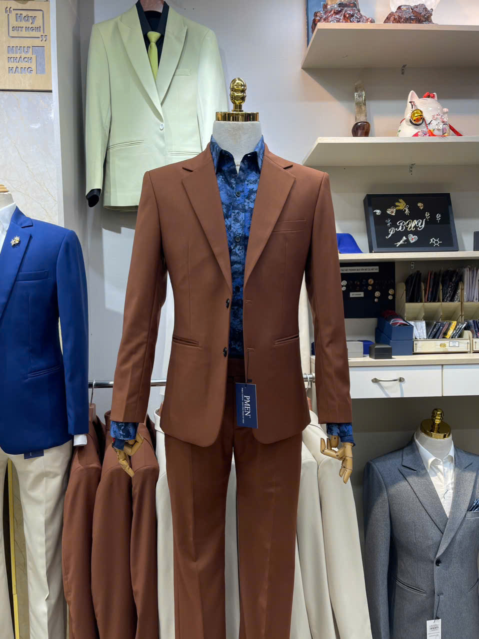 Nâu - MED Áo Vest Quần — 1