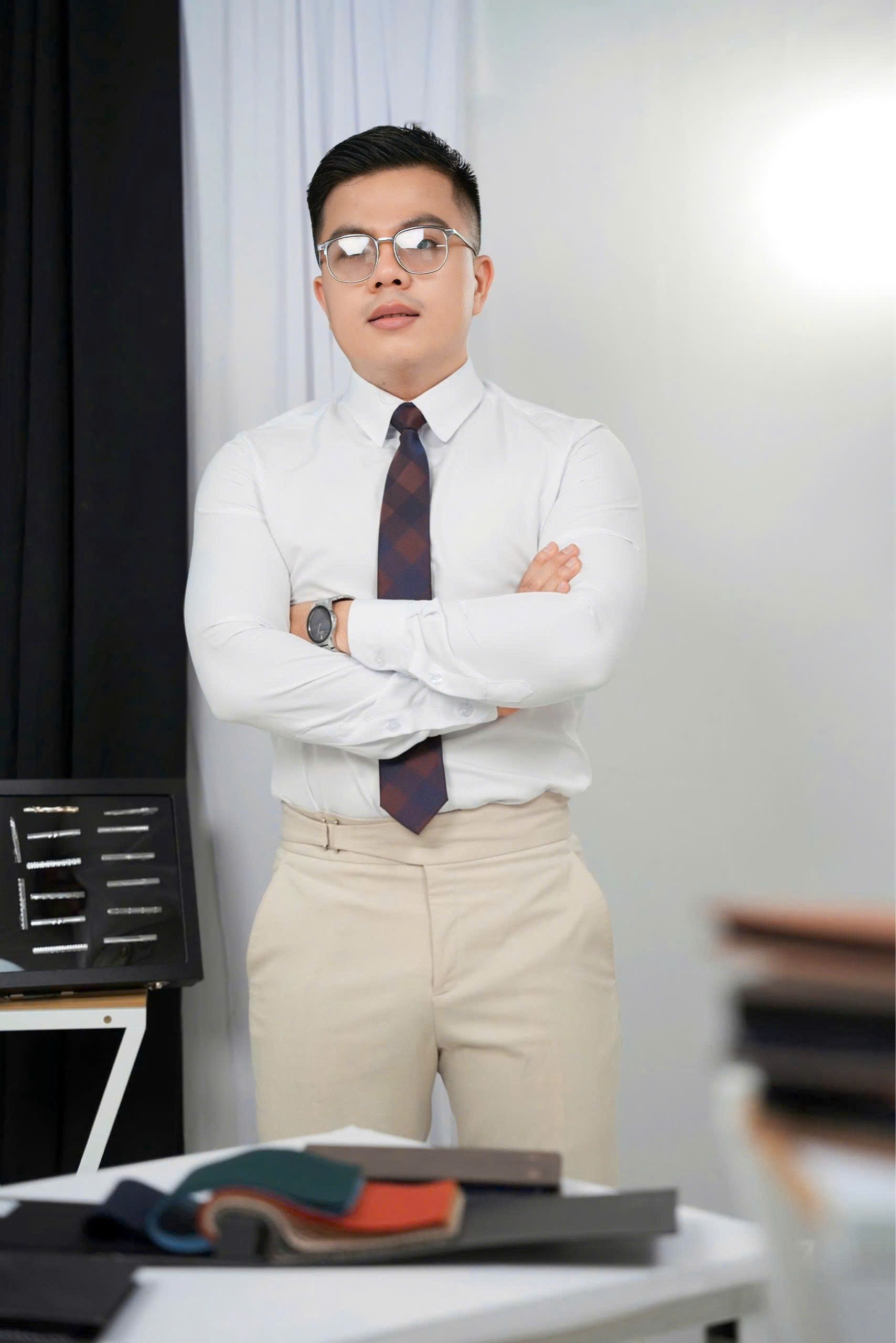 Quần Sidetab - Màu Kem - MED — 2